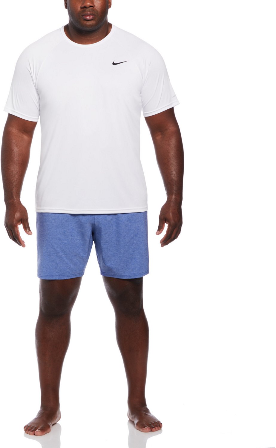 Nike Men's Big and Tall Swim Essential Short Sleeve Hydroguard Swim Top