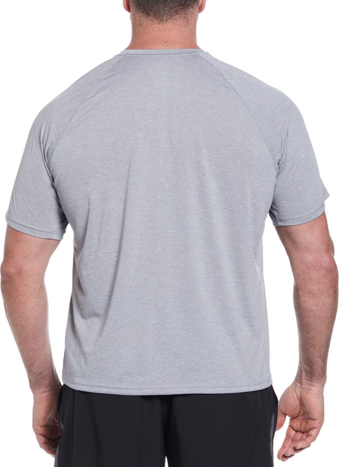 Nike Men's Big and Tall Swim Heather Short Sleeve Hydroguard Swim Top - view number 2