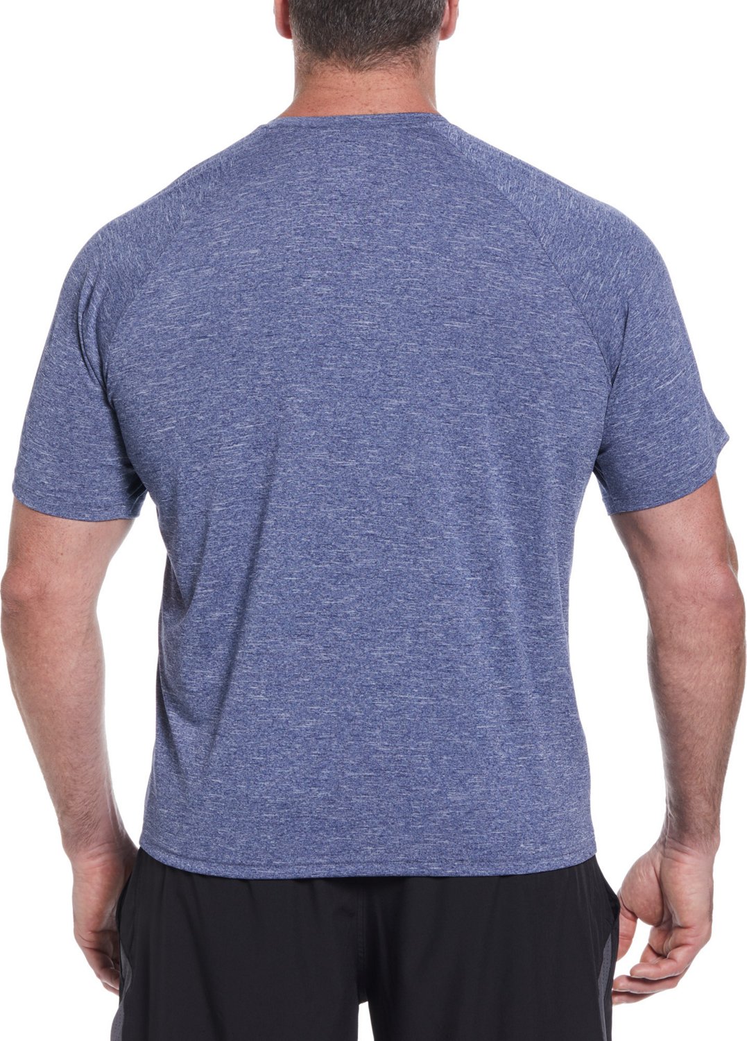 Nike Men's Big and Tall Swim Heather Short Sleeve Hydroguard Swim Top - view number 2