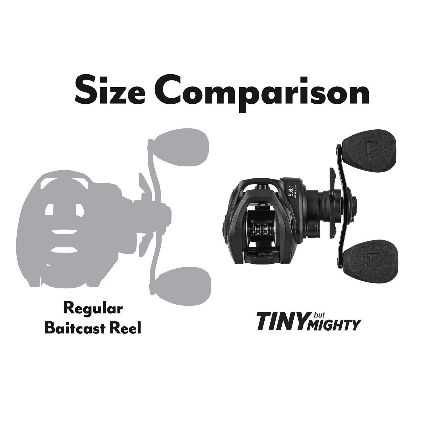 ProFISHiency Tiny Baitcast Reel w/Clam Pack TINYBCBLK-C with Free S&H —  CampSaver