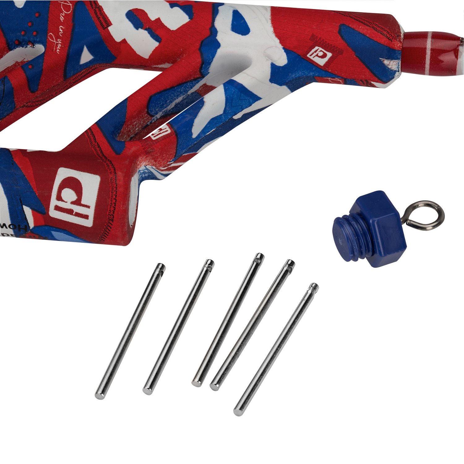 ProFISHiency Krazy Americana Red White and Blue Pocket Spincast Rod and Reel Combo - view number 4