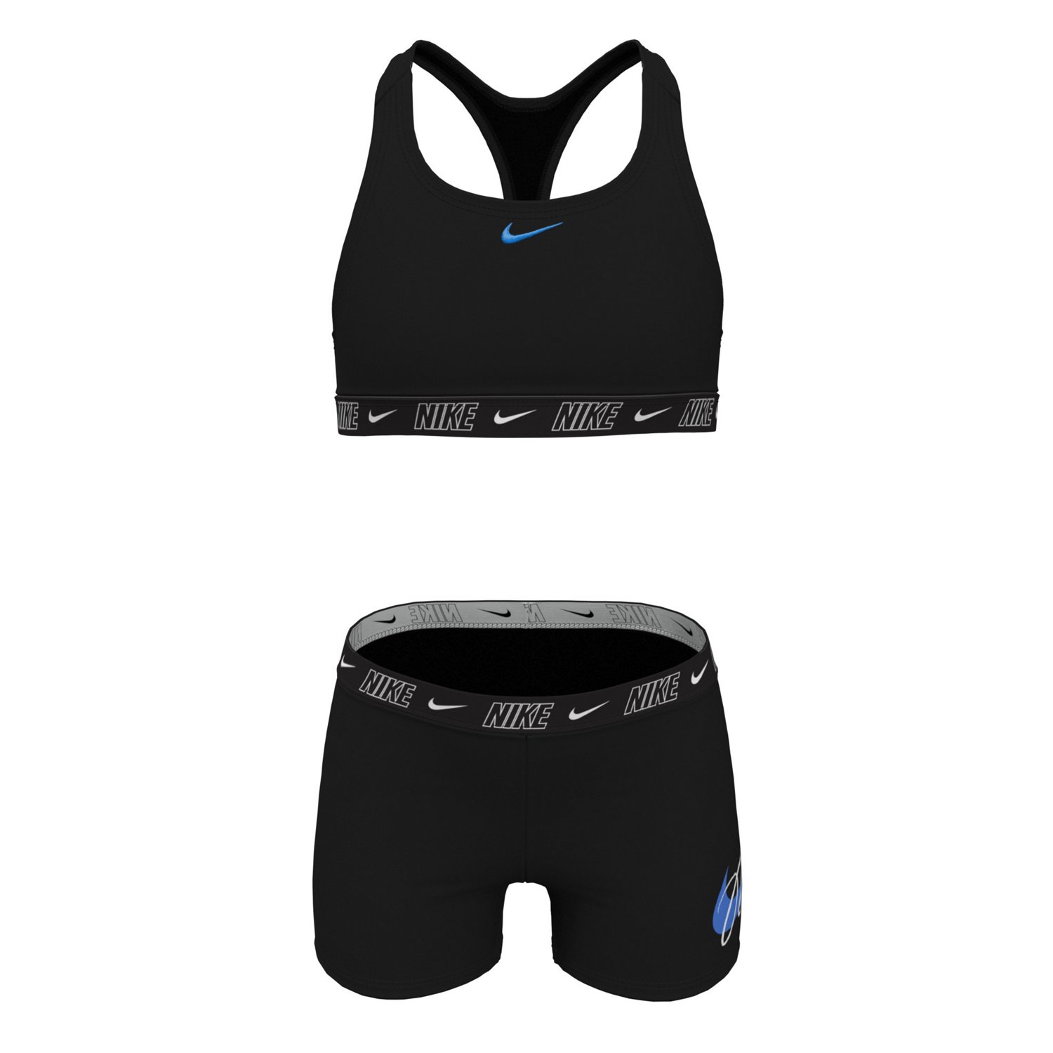 Nike Girls' Wild Long Sleeve Crop Top and High Waist Shorts Set