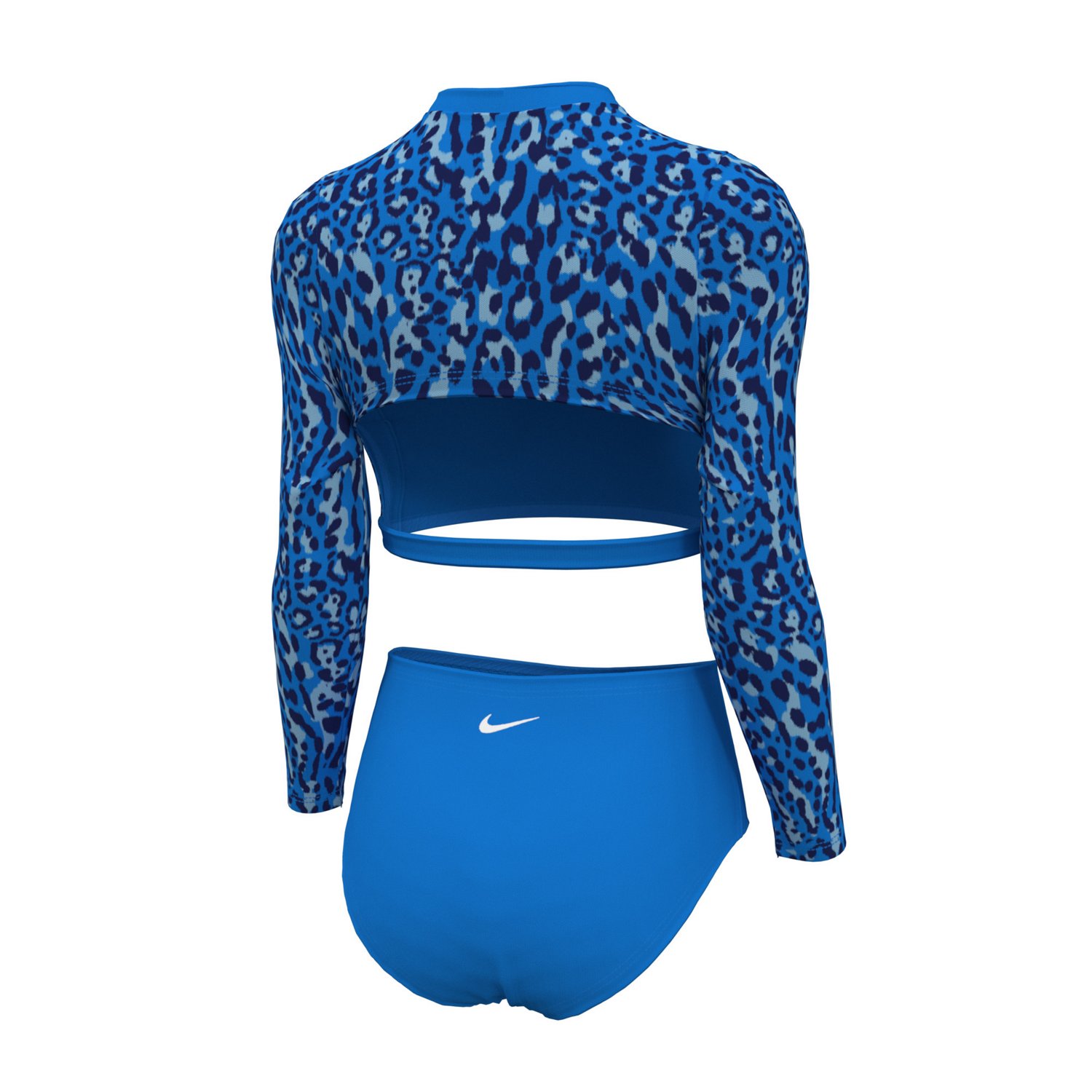 Nike Girls' Wild Long Sleeve Crop Top and High Waist Shorts Set ...