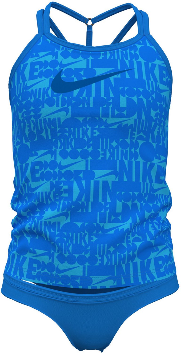 Nike Girls' Essential T-Crossback Tankini Set
