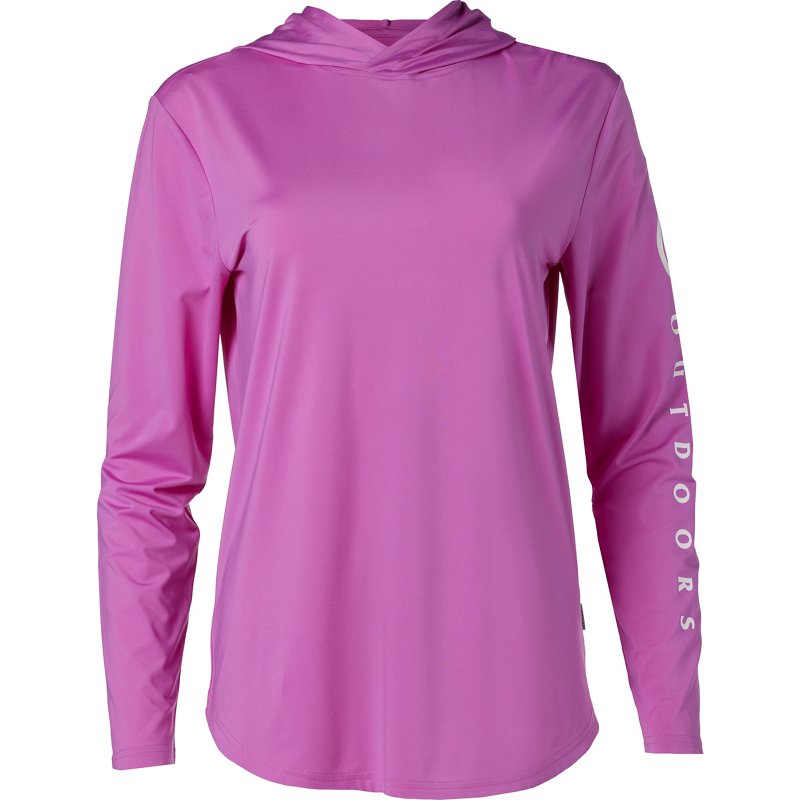 Magellan Outdoors Women's Caddo Lake Fishing Hoodie Radiant Orchid, X-Small - Women's Fishing Tops at Academy Sports
