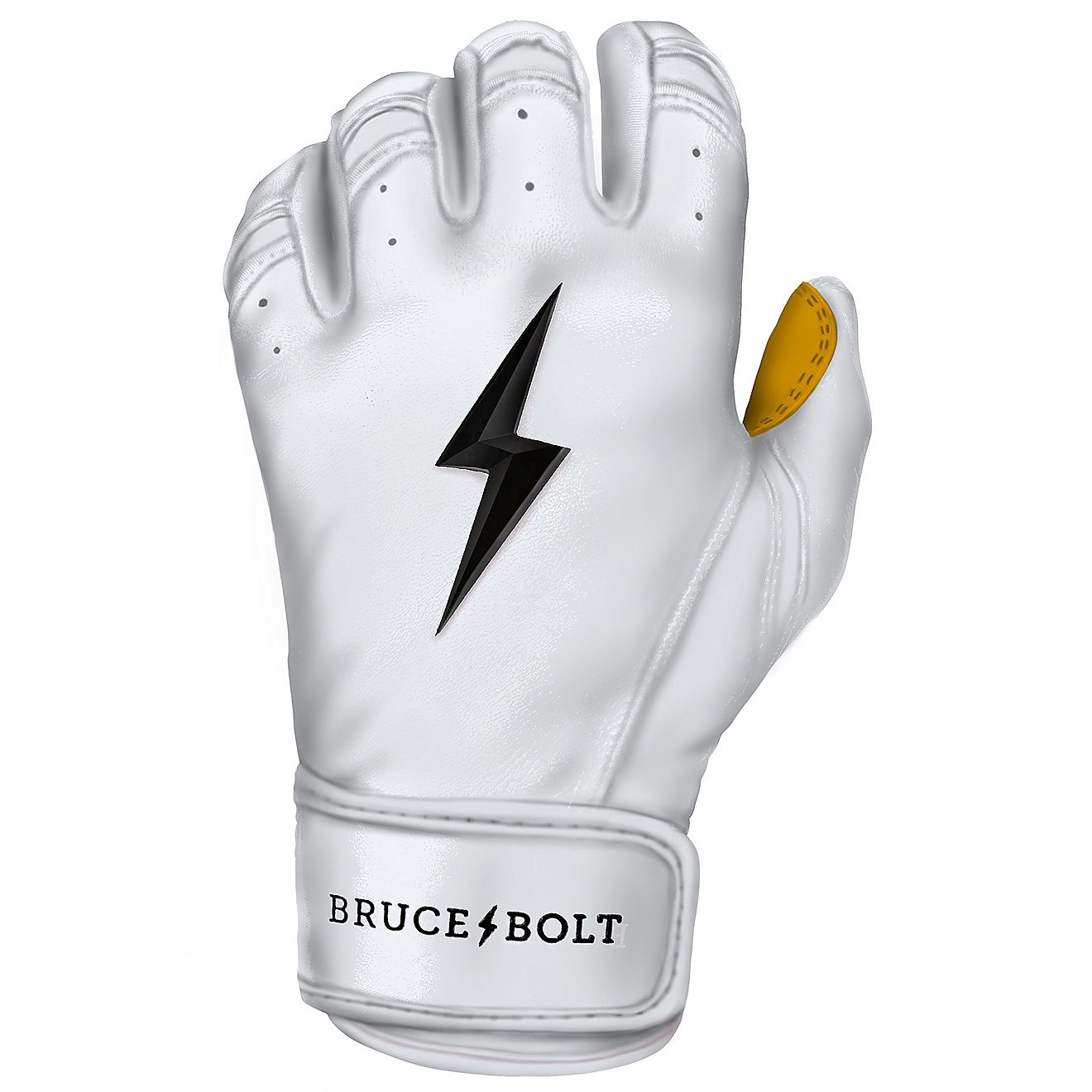 BRUCE BOLT Adults' Premium Pro Short Cuff Batting Gloves                                                                         - view number 2