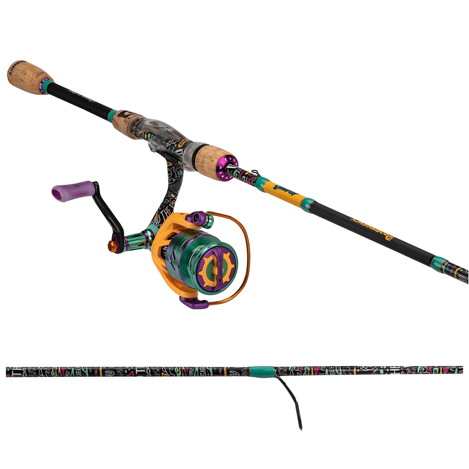 ProFISHiency Krazy 3 Spinning 7 ft Rod and Reel Combo                                                                            - view number 1