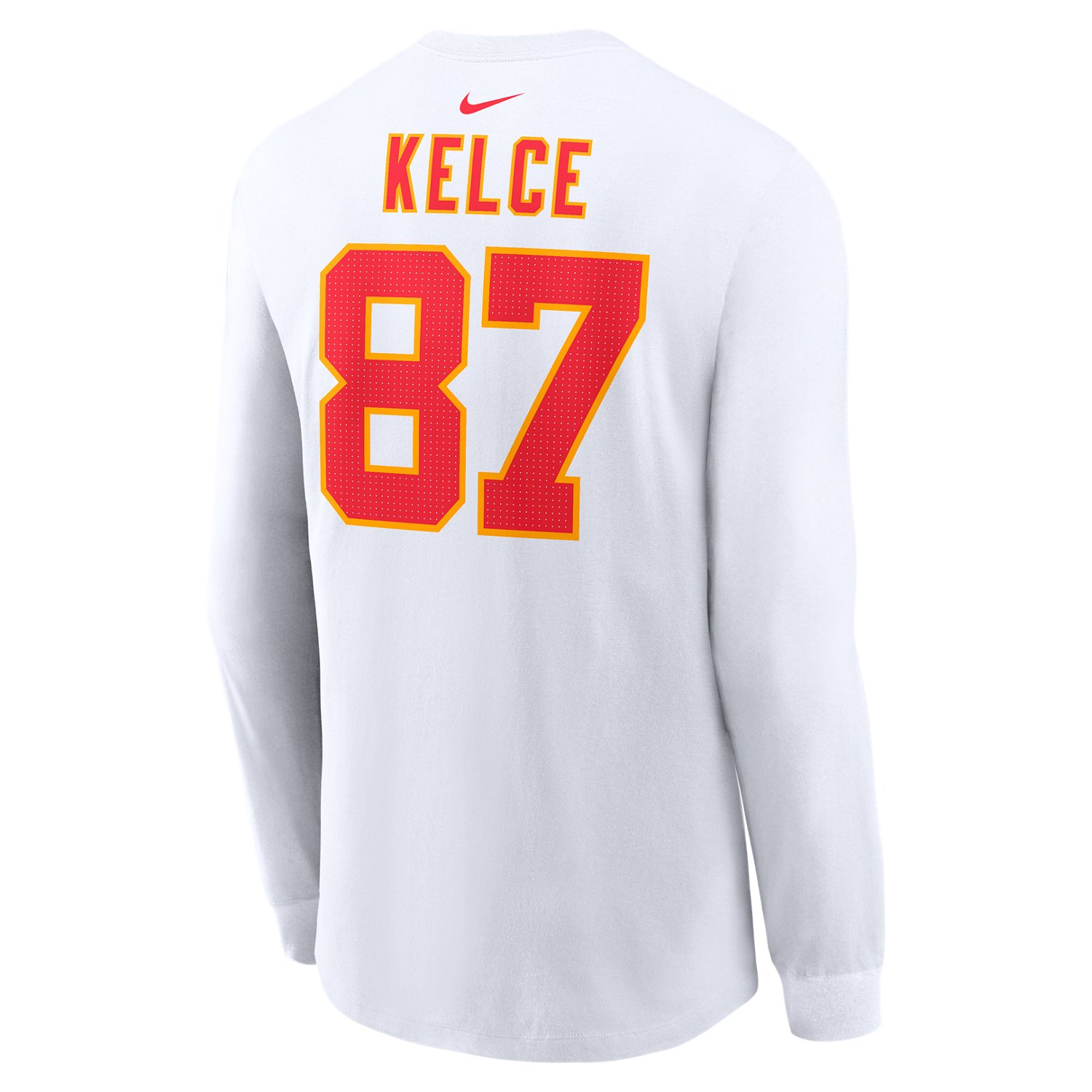 Nike Men’s Chiefs Travis Kelce Super Bowl LVIII Patch N&N Long Sleeve T ...