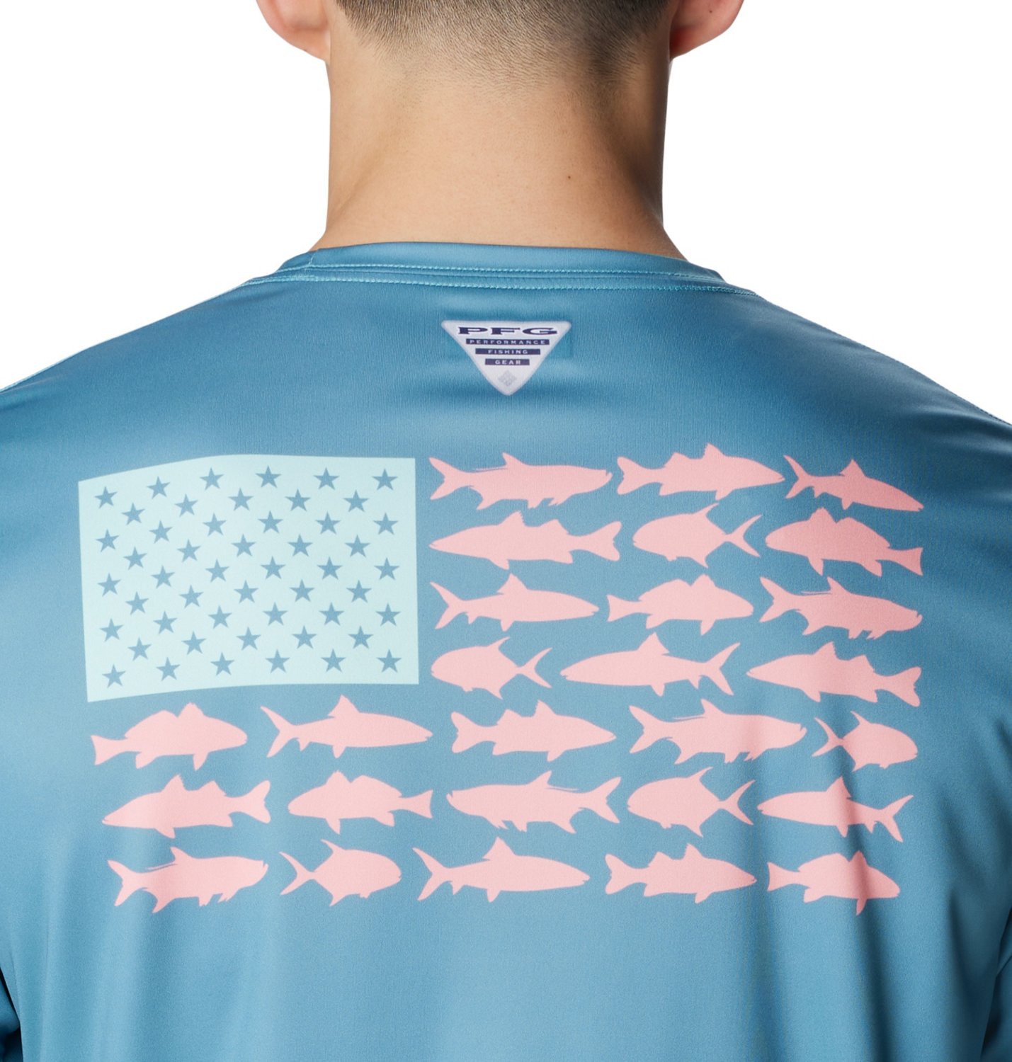 Columbia Sportswear Men's Terminal Tackle PFG Fish Flag Graphic T-shirt                                                          - view number 4