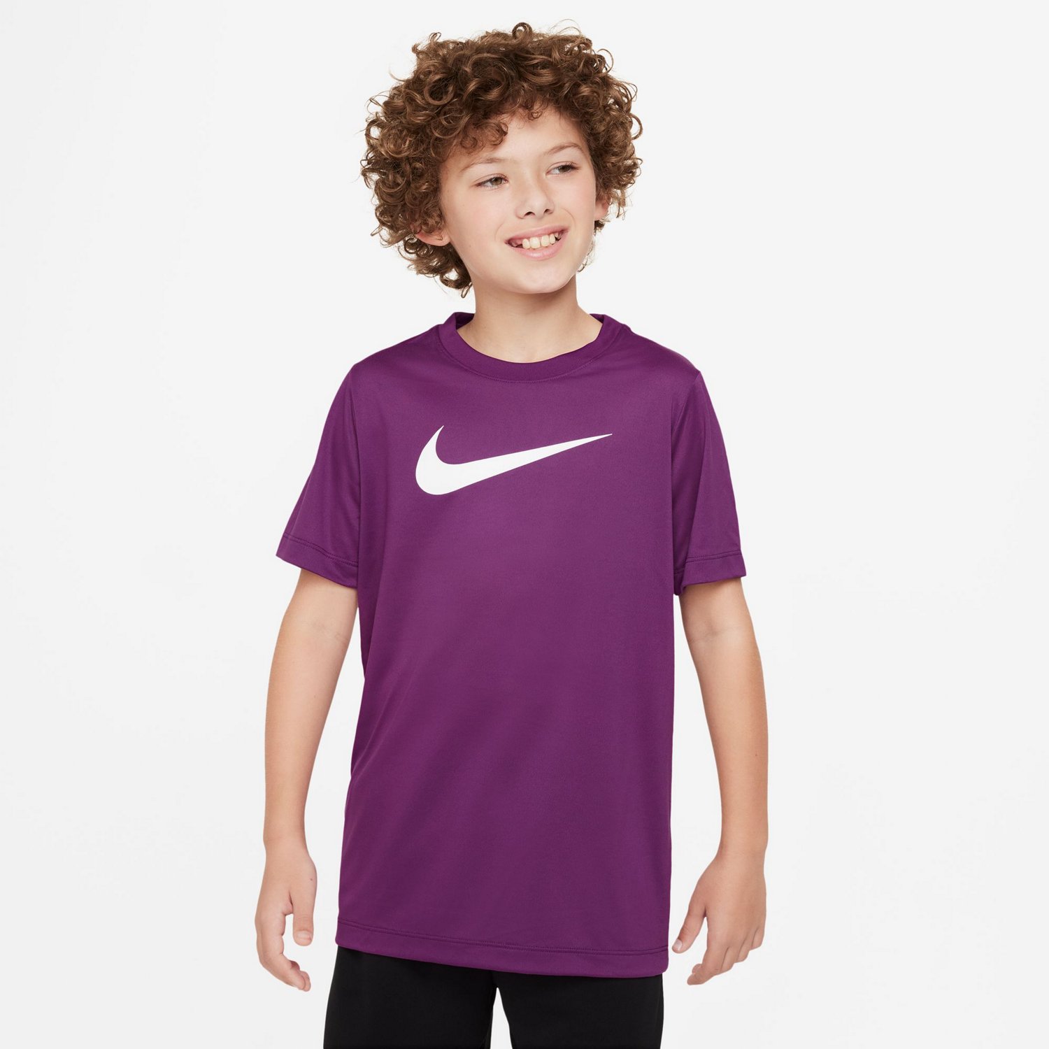 Nike Boys Legend Swoosh Short Sleeve T shirt Academy