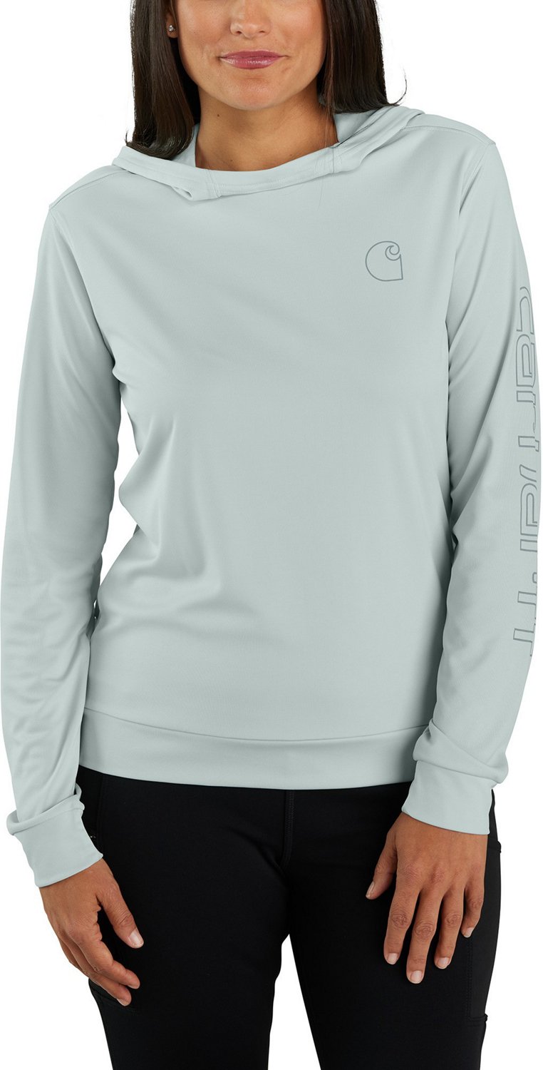 Carhartt Women's Force Sun Defender Lightweight Hooded Long Sleeve Graphic T-shirt