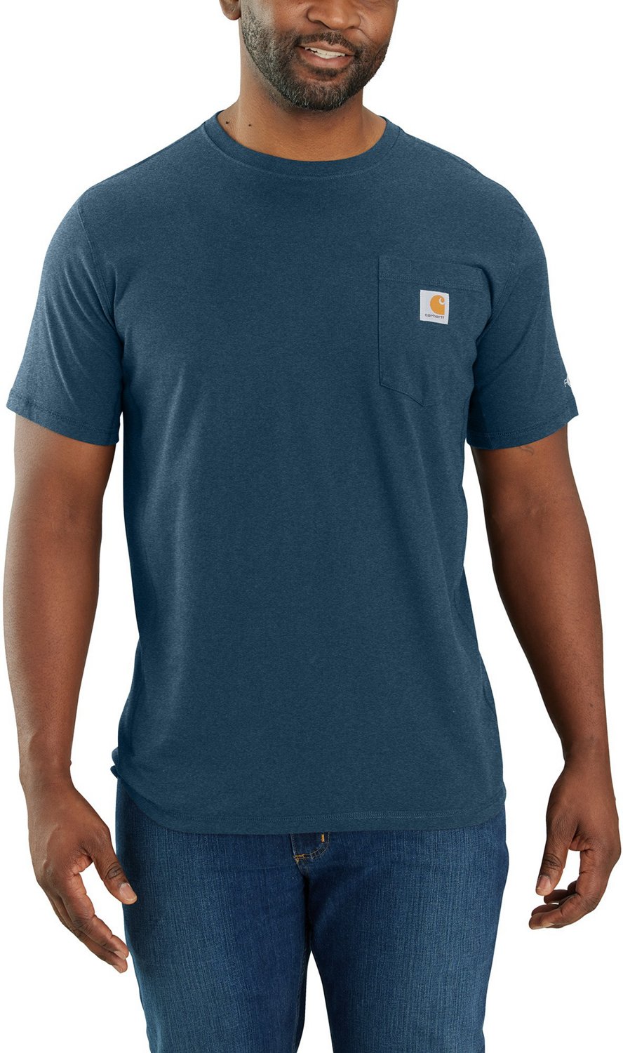 Carhartt Men's Force Relaxed Fit Midweight Pocket T-shirt                                                                        - view number 1