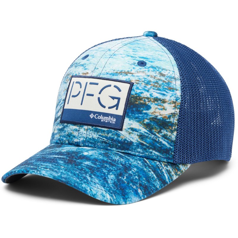 Columbia Sportswear Men's PFG Camo Mesh High Fade Ball Cap Carbon Deep Sea Fade, Large/X-Large - Men's Hunting/Fishing Headwear at Academy Sports