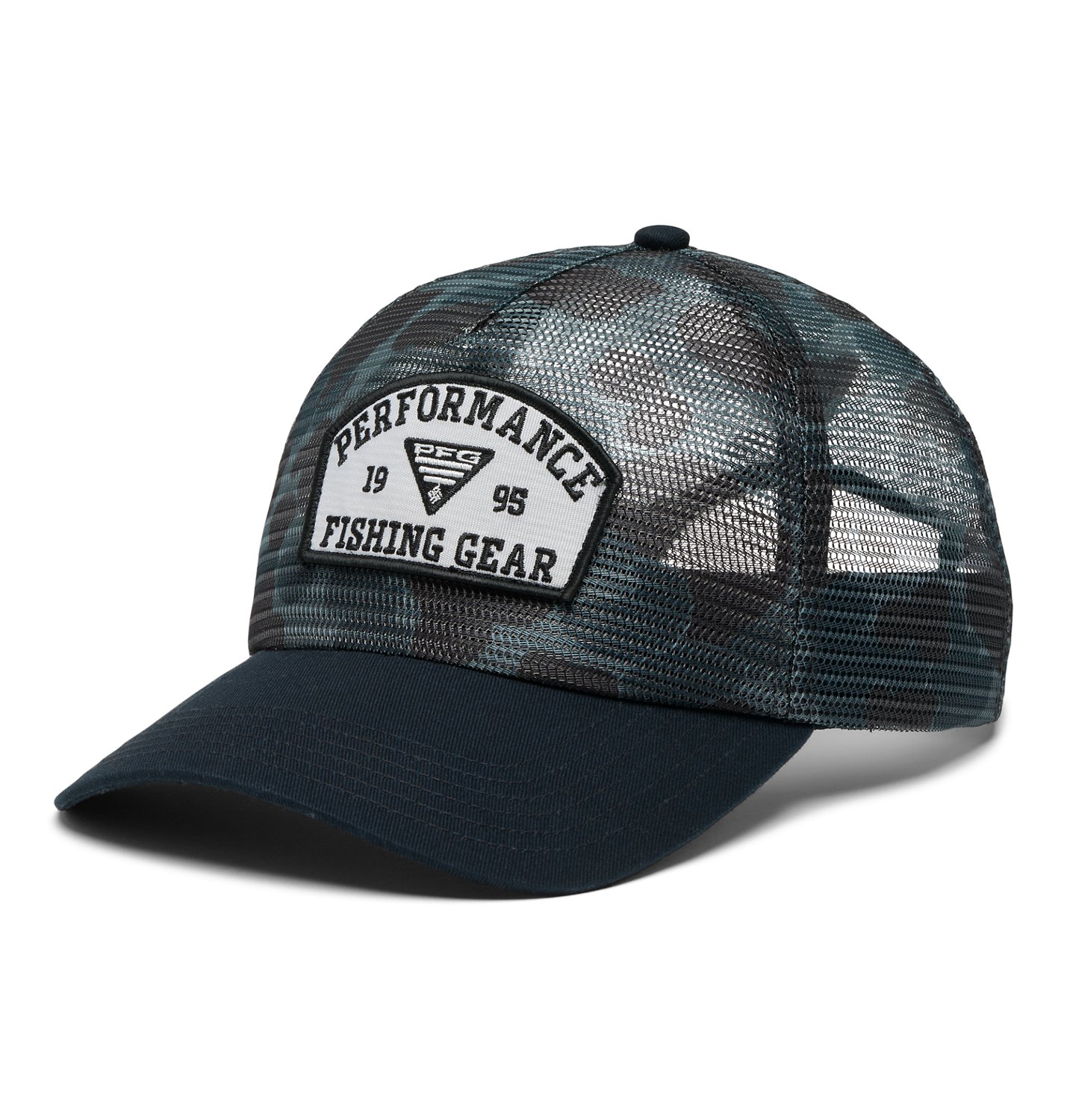 Columbia, Accessories, Columbia Performance Fishing Gear Teal White Mesh Snapback  Hat