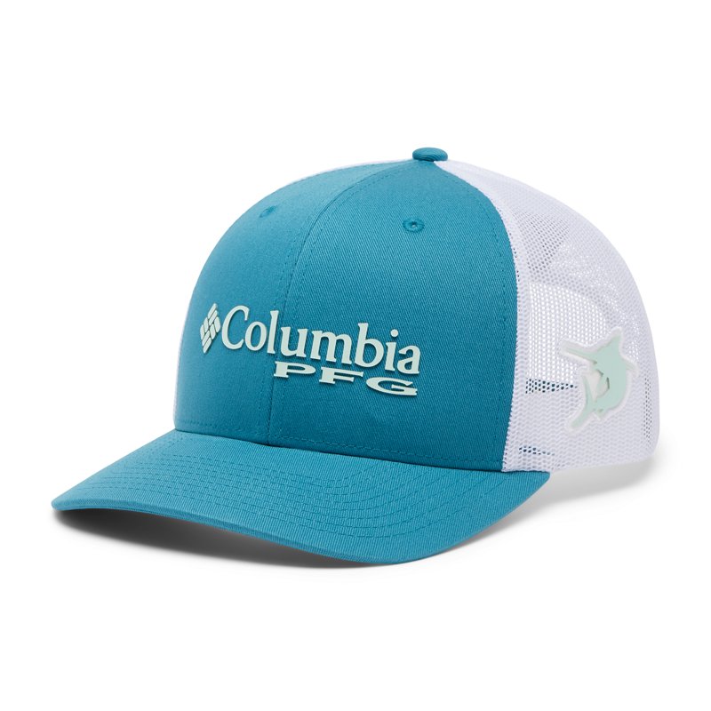 Columbia Sportswear Men's PFG Mesh Snapback Ball Cap Canyon Blue - Men's Hunting/Fishing Headwear at Academy Sports