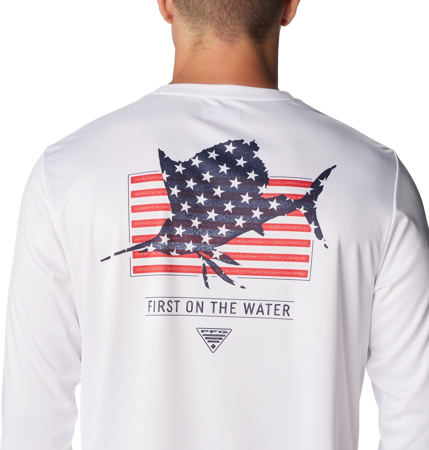 Columbia Sportswear Men's Terminal Tackle PFG Fins and Stripes Long Sleeve T-Shirt - view number 4