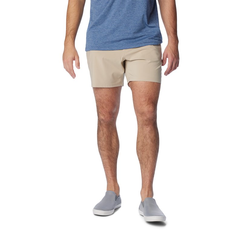 Columbia Sportswear Men's PFG Uncharted™ Shorts 6 in Ancient Fossil, Medium - Men's Outdoor Shorts at Academy Sports