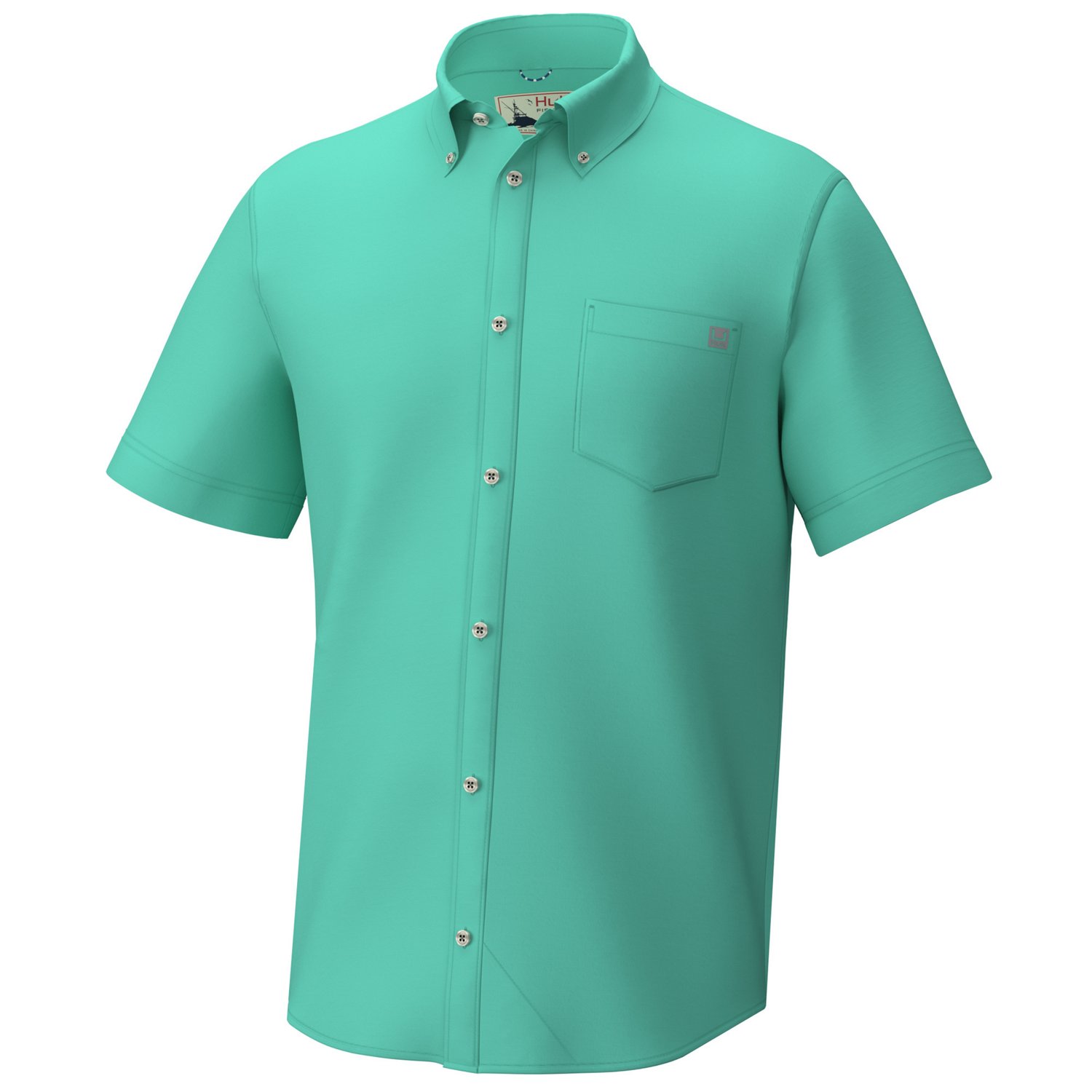 Huk Men's Kona Solid Button-Down Shirt | Free Shipping at Academy