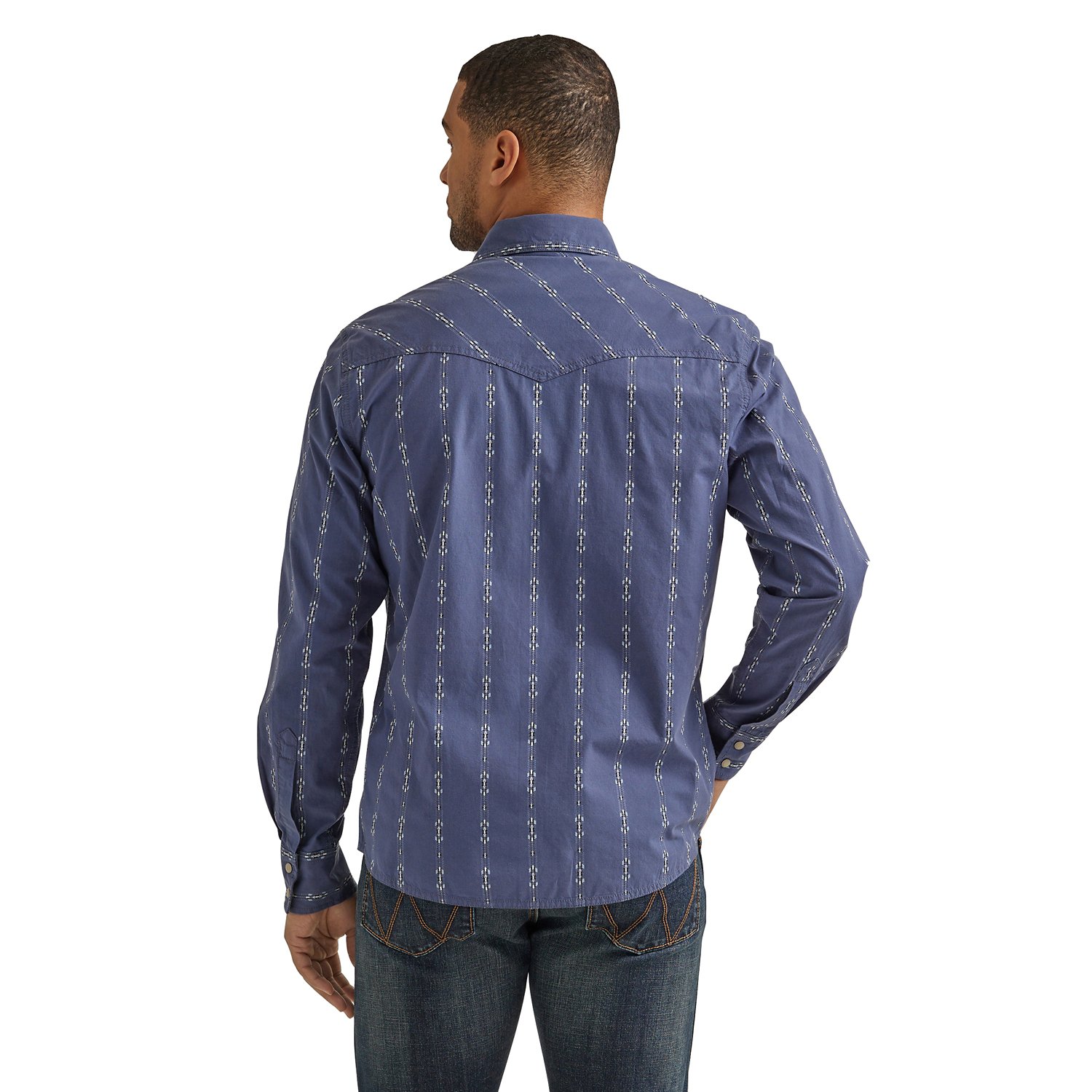 Wrangler Men's Print Retro Long Sleeve Shirt                                                                                     - view number 2