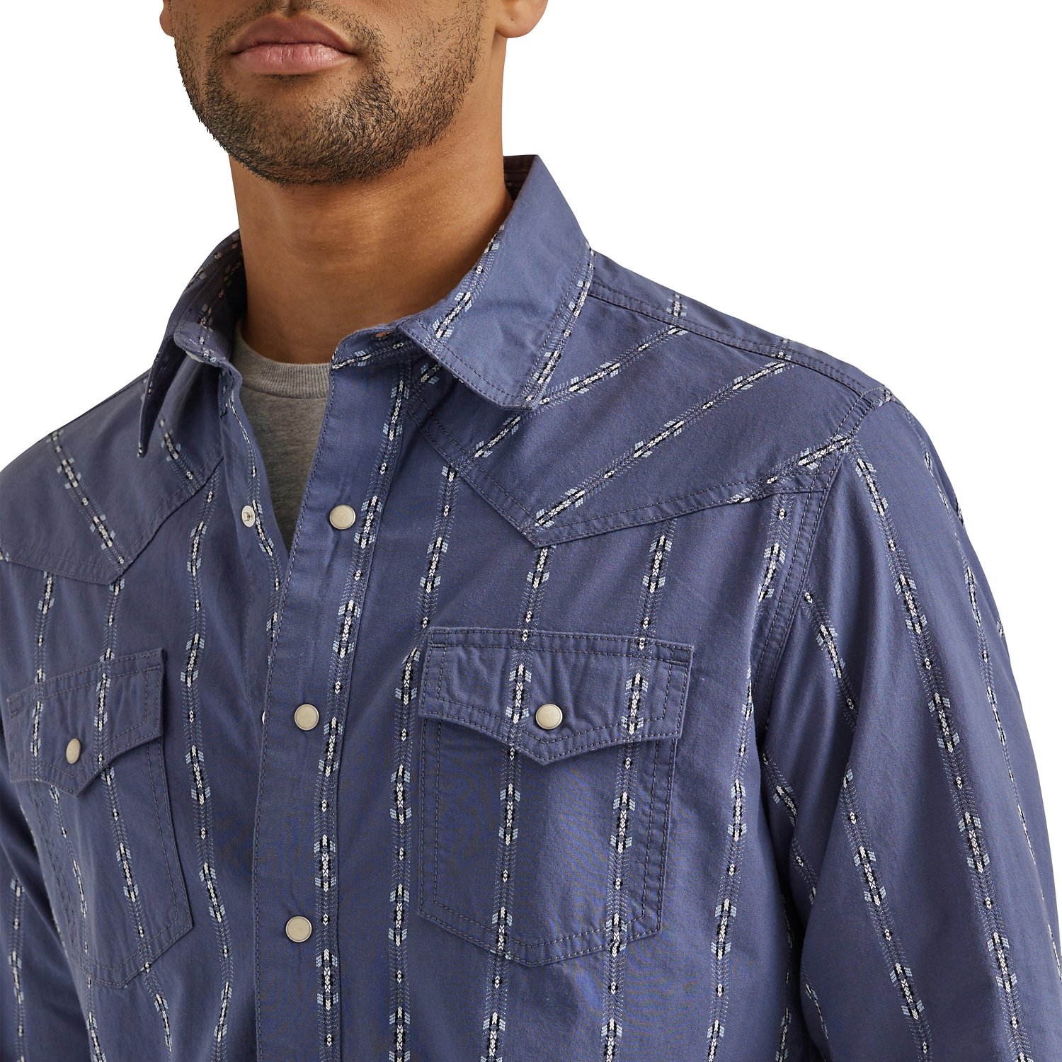 Wrangler Men's Print Retro Long Sleeve Shirt                                                                                     - view number 3