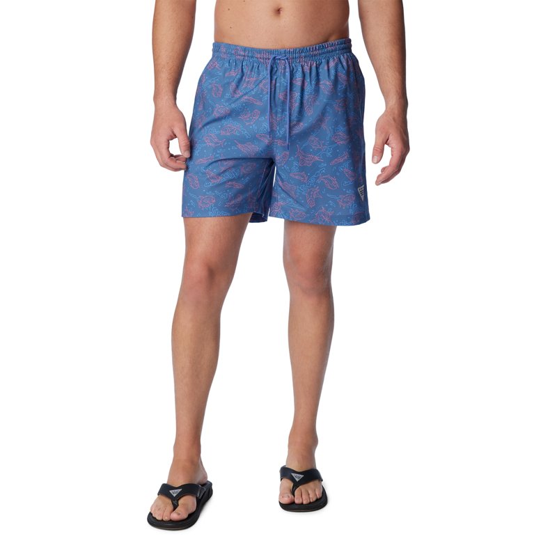 Columbia Sportswear Men's Rambler Water Fishing Shorts 6 in Bluebell Keye Takeaway, 2X-Large - Men's Outdoor Shorts at Academy Sports