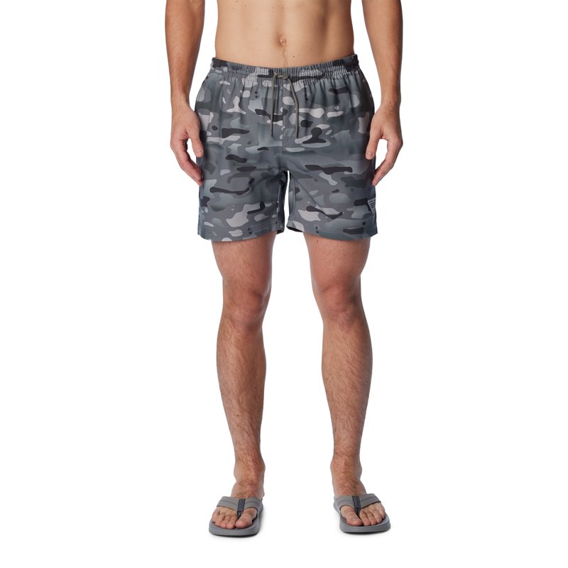 Columbia Sportswear Men's Rambler Water Fishing Shorts 6 in City Grey Watershed, Small - Men's Outdoor Shorts at Academy Sports