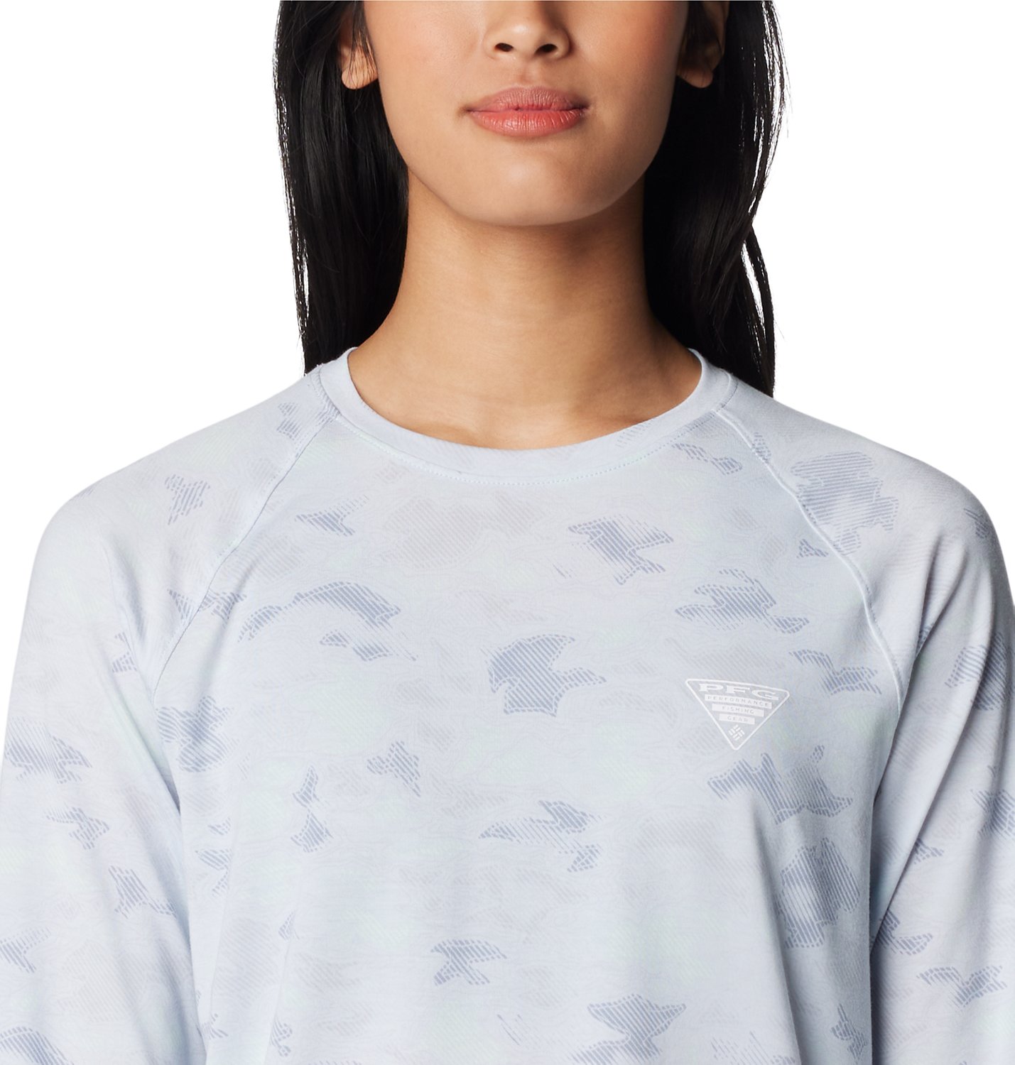 Columbia Damen PFG Wander-Shirt Mit Langen Ärmeln – UV-Schutz, Feuchtigkeitsableitend, Mit Daumenlöchern