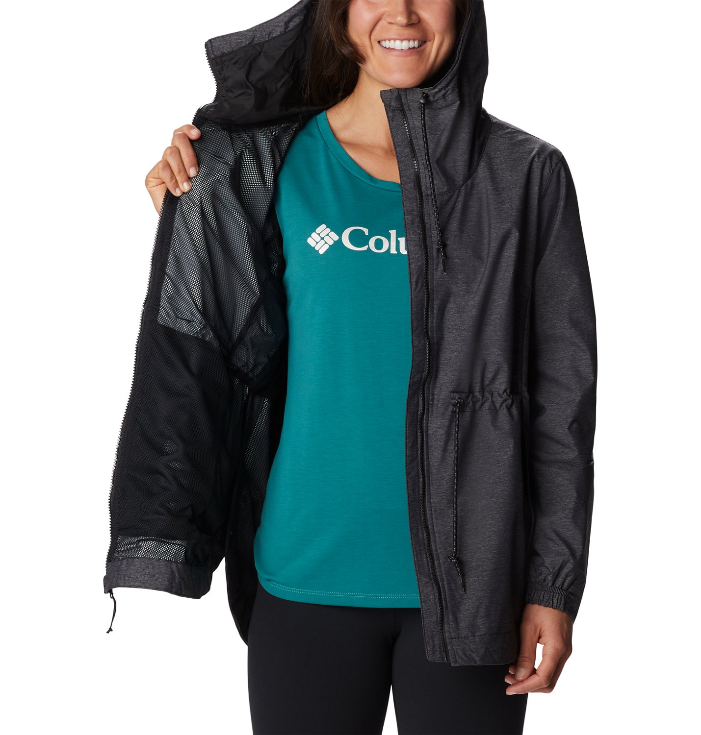 Columbia Sportswear Women s Lillian Ridge Shell Rain Jacket Academy