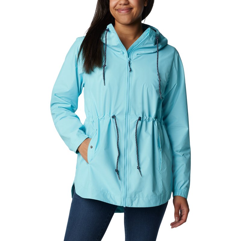 Columbia Sportswear Women's Lillian Ridge Shell Rain Jacket Aquamarine, Medium - Women's Rainwear at Academy Sports