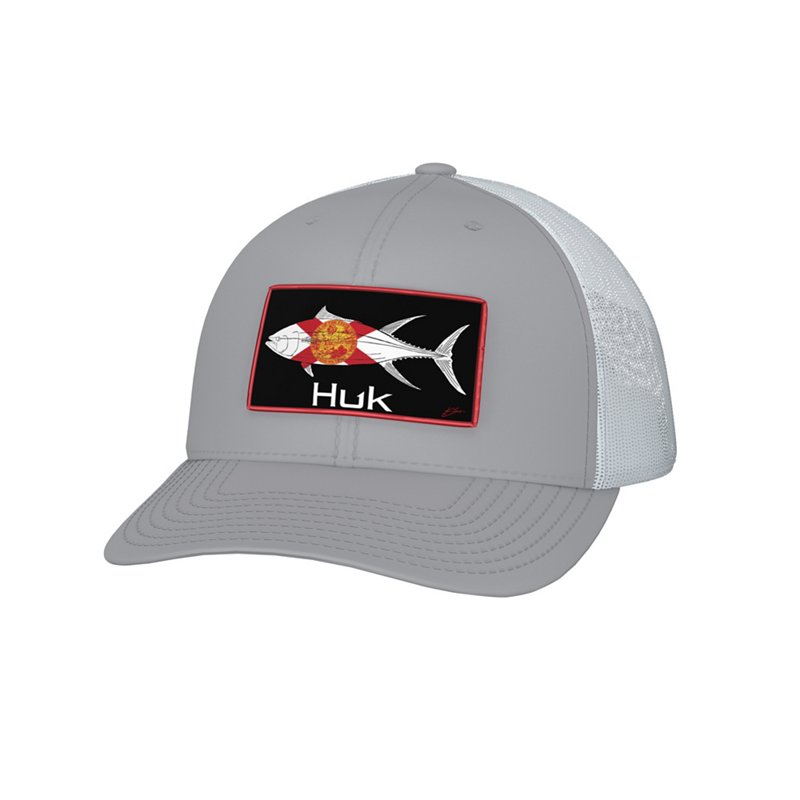 Huk Men's KC State of Florida Trucker Hat Harbor Mist - Men's Hunting/Fishing Headwear at Academy Sports