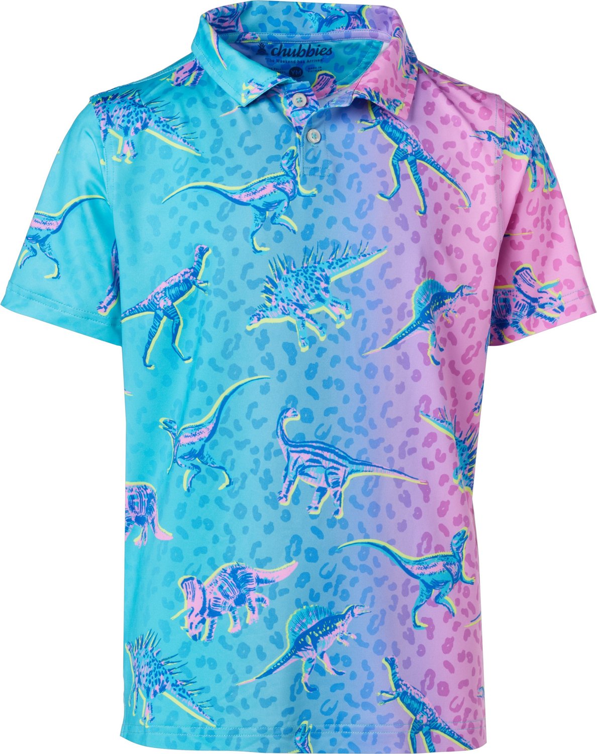 Chubbies Boys' Printed Performance Polo Shirt - view number 3