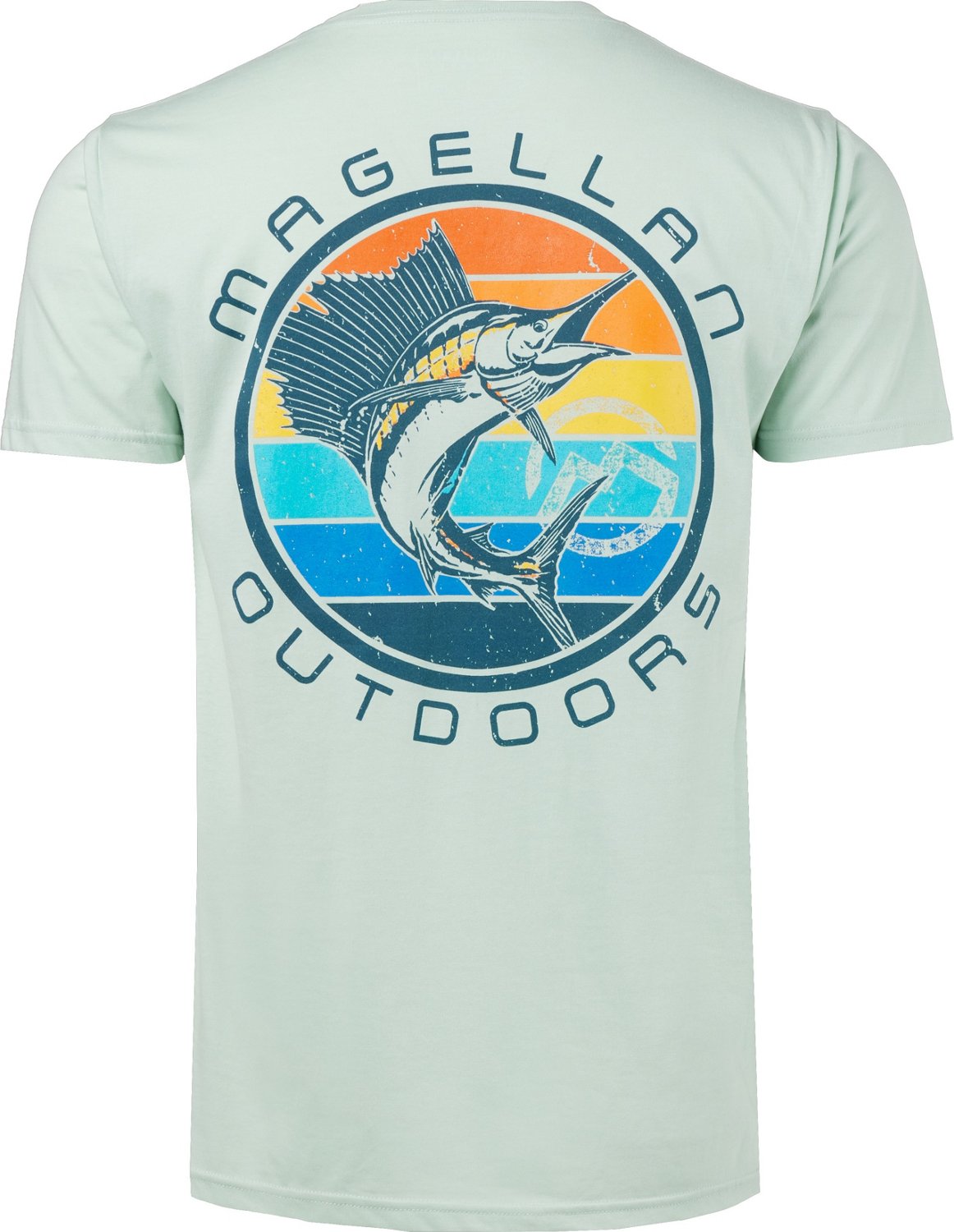 Magellan Outdoors Men's Saltwater Logo Sail T-shirt                                                                              - view number 1 selected