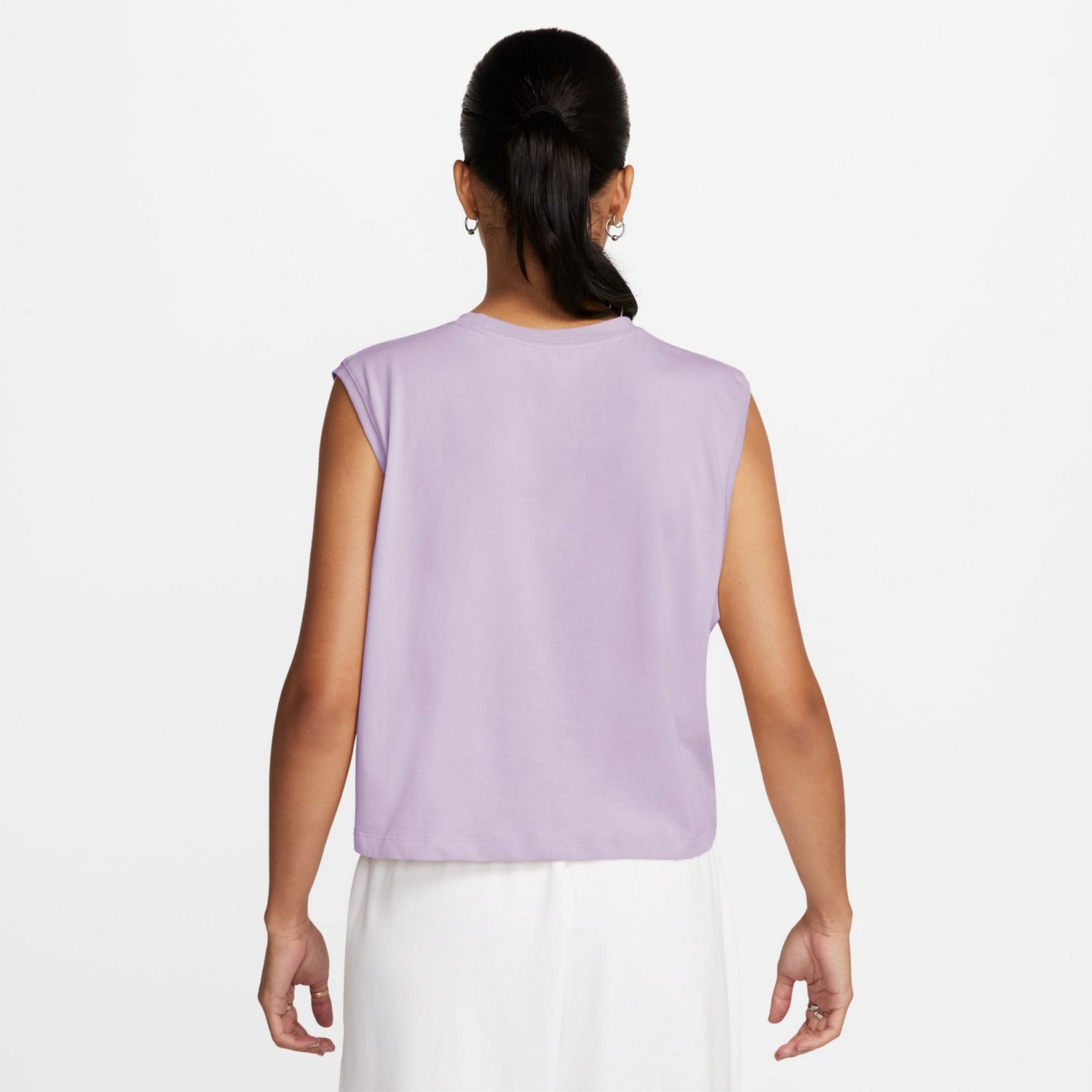Nike Women's Sportswear Club Sleeveless Cropped T-shirt - view number 2
