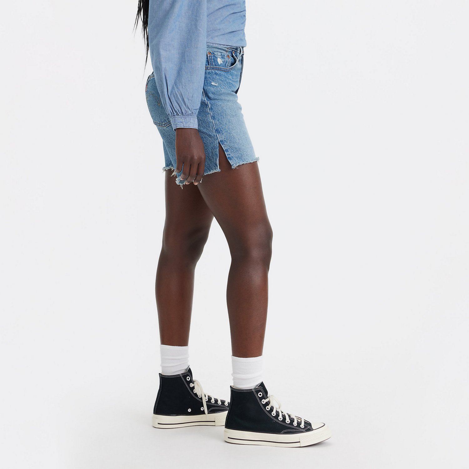 Levi's Women's 501 Mid Thigh Shorts                                                                                              - view number 2