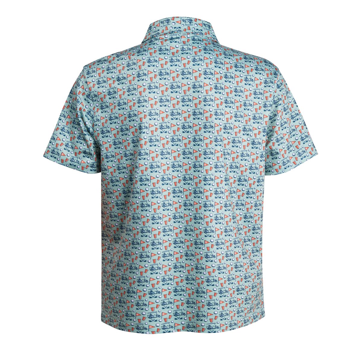 Old Row Men's Golf Cart Party Printed Polo Shirt - view number 2