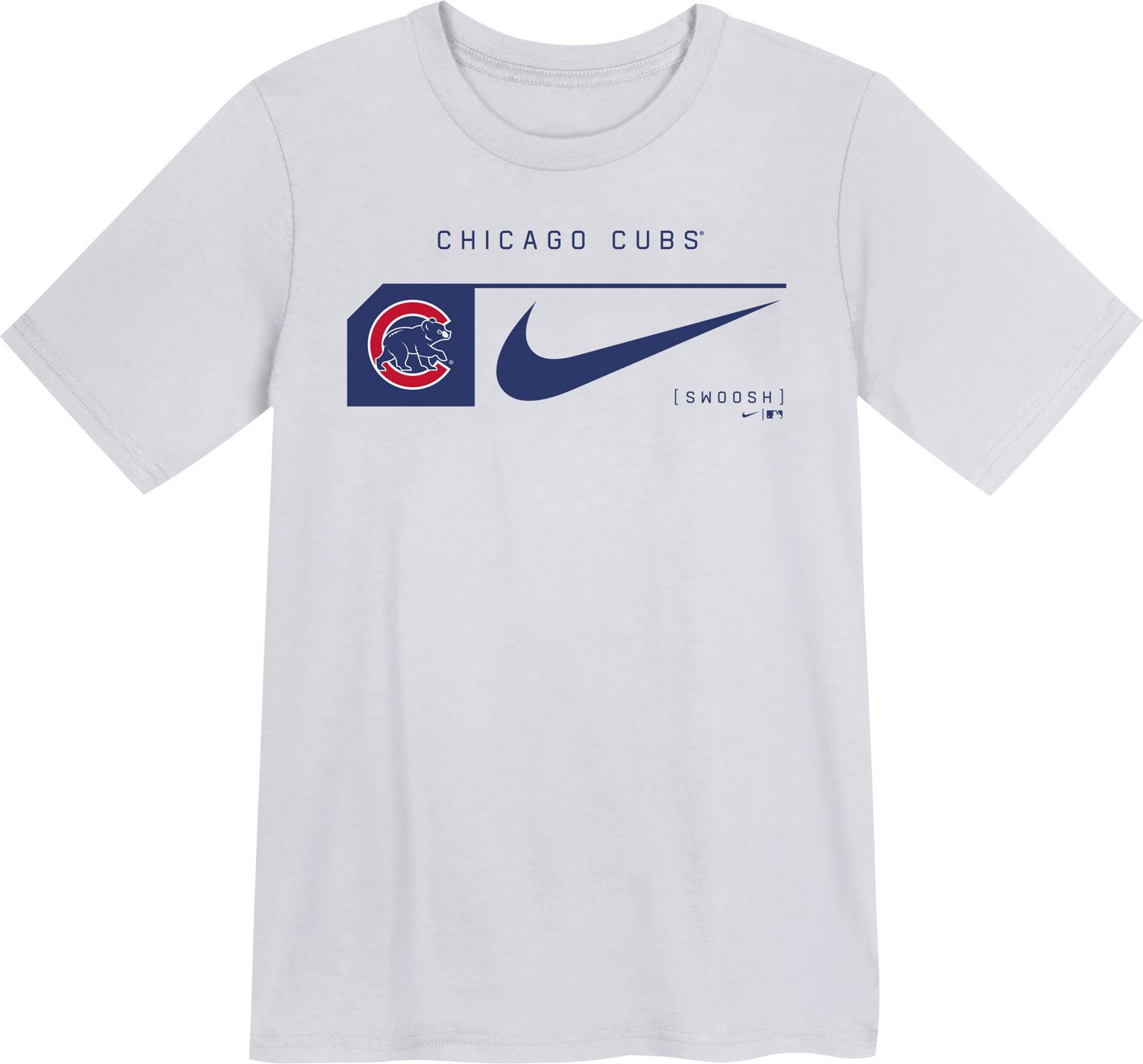 Nike Boys' Chicago Cubs Team Swoosh Lockup Short Sleeve T-shirt - view number 2