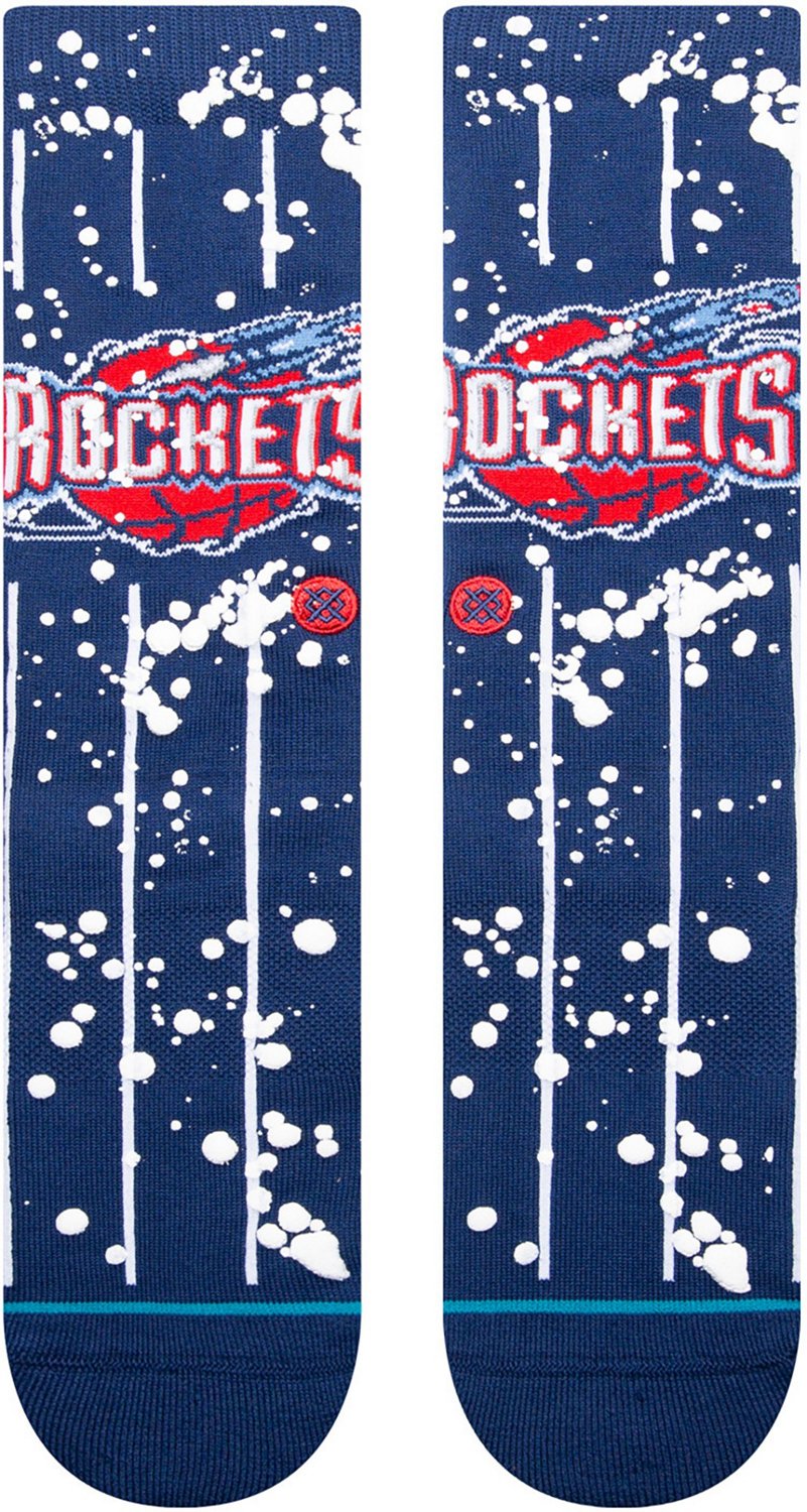 Stance Men's Houston Rockets Overspray Crew Socks