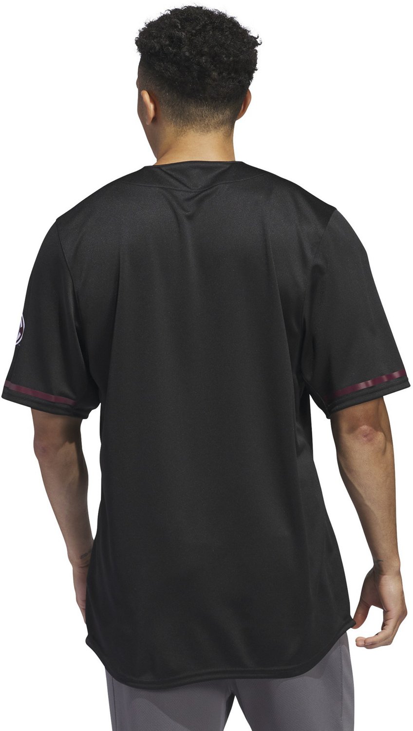adidas Men's Mississippi State University Replica Full Button Jersey - view number 2