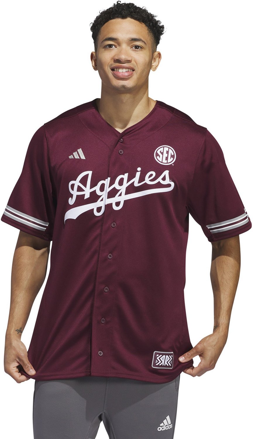 adidas Men's Texas A&M University Reverse Retro Baseball Jersey
