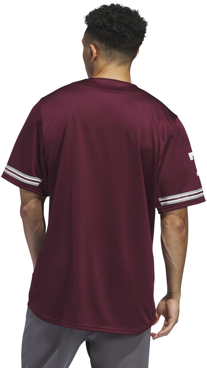 adidas Men's Texas A&M University Reverse Retro Baseball Jersey - view number 2