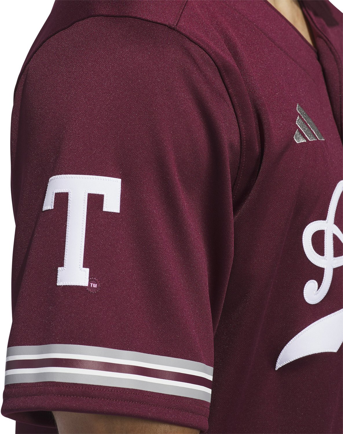 adidas Men's Texas A&M University Reverse Retro Baseball Jersey - view number 4