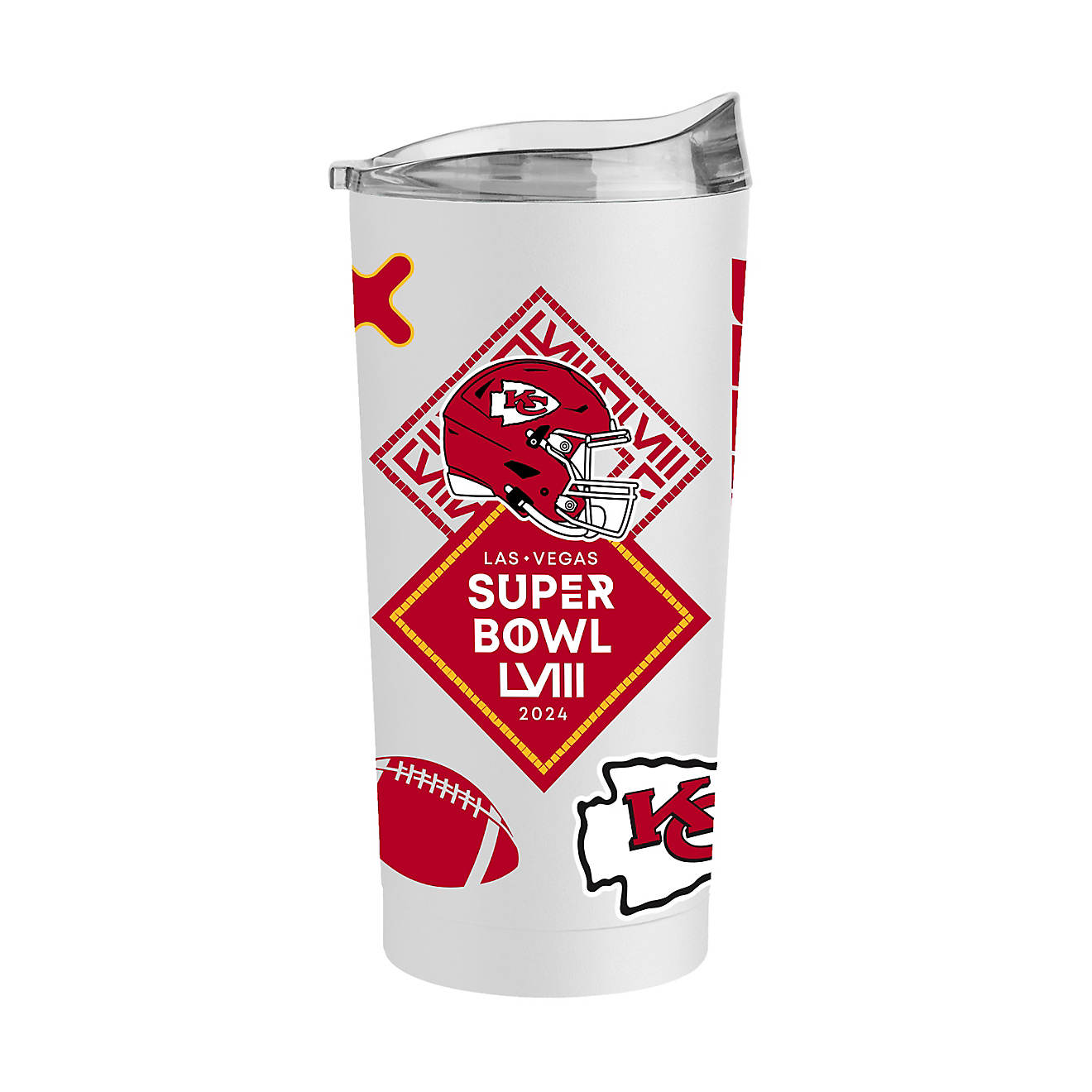 Logo Brands Chiefs Super Bowl LVIII Bound 20oz Native Powder Coat Tumbler                                                        - view number 1