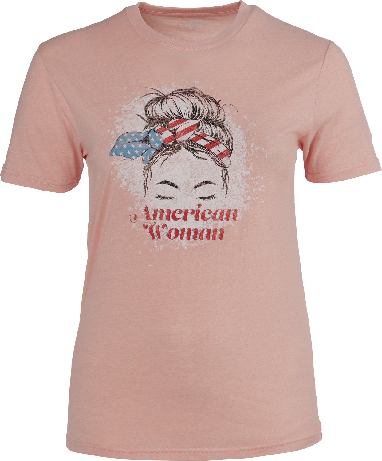 Americana Women's Messy Bun T-shirt                                                                                              - view number 1