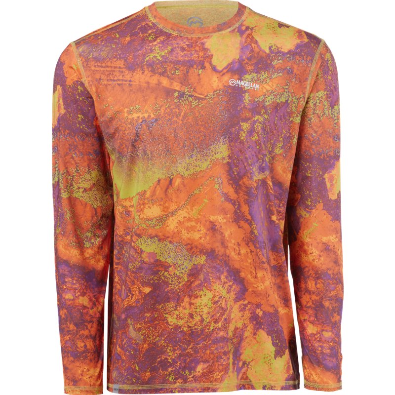 Magellan Outdoors Men's Realtree Xtreme Reversible Crew Long-Sleeve T-Shirt Yellow, Small - Men's Fishing Tops at Academy Sports