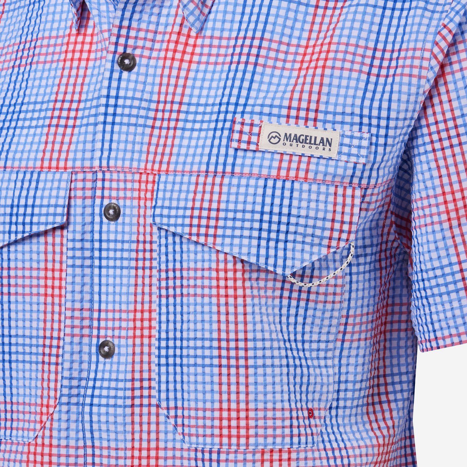 Magellan Outdoors Men's Southern Summer Gingham Plaid Short Sleeve Shirt - view number 5
