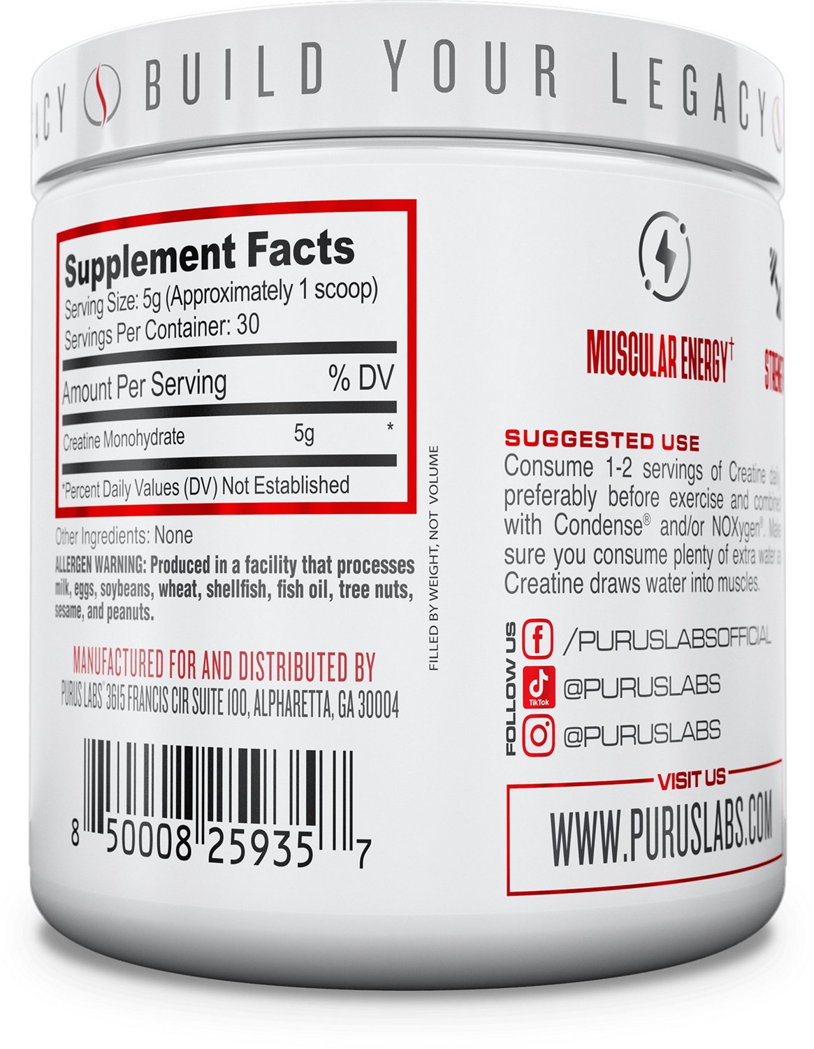 Purus Labs Creatine Monohydrate - view number 3
