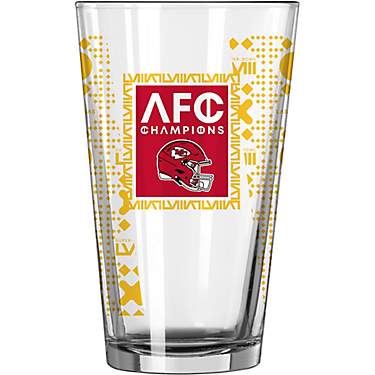 Logo Brands Chiefs 2023 Conference Champs 16oz Roster Pint Glass                                                                