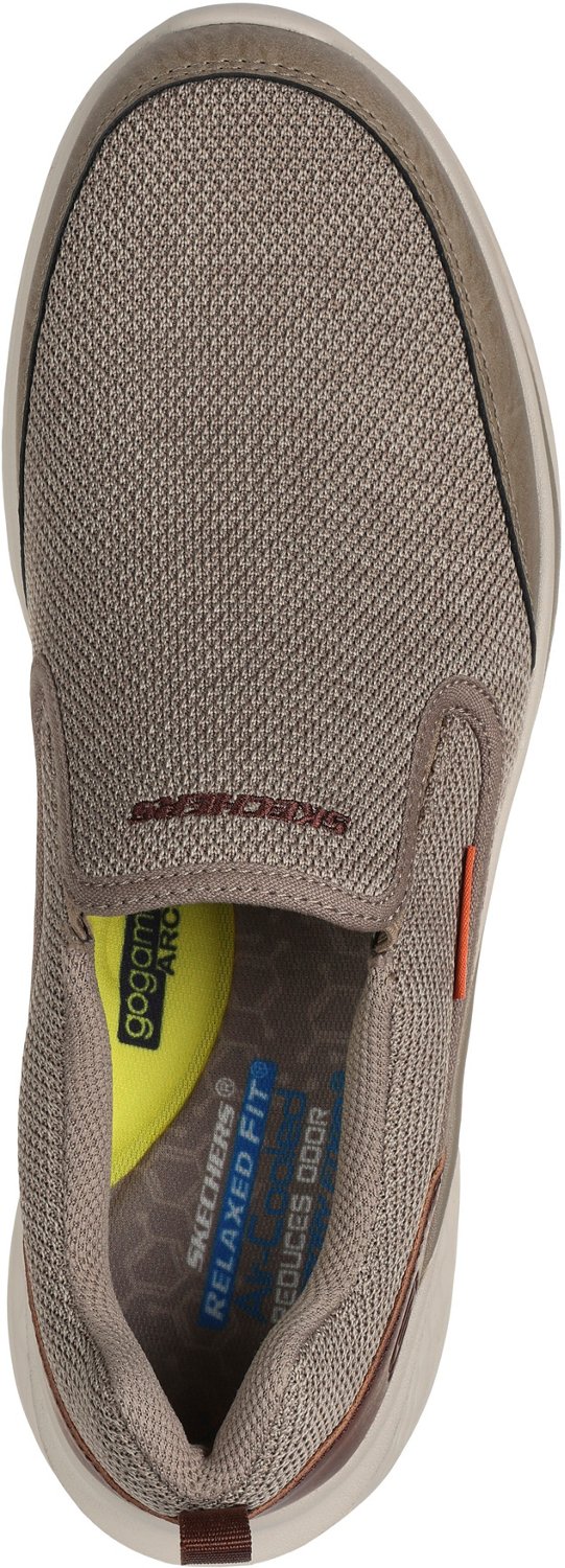 Mens skechers mesh slip on best sale