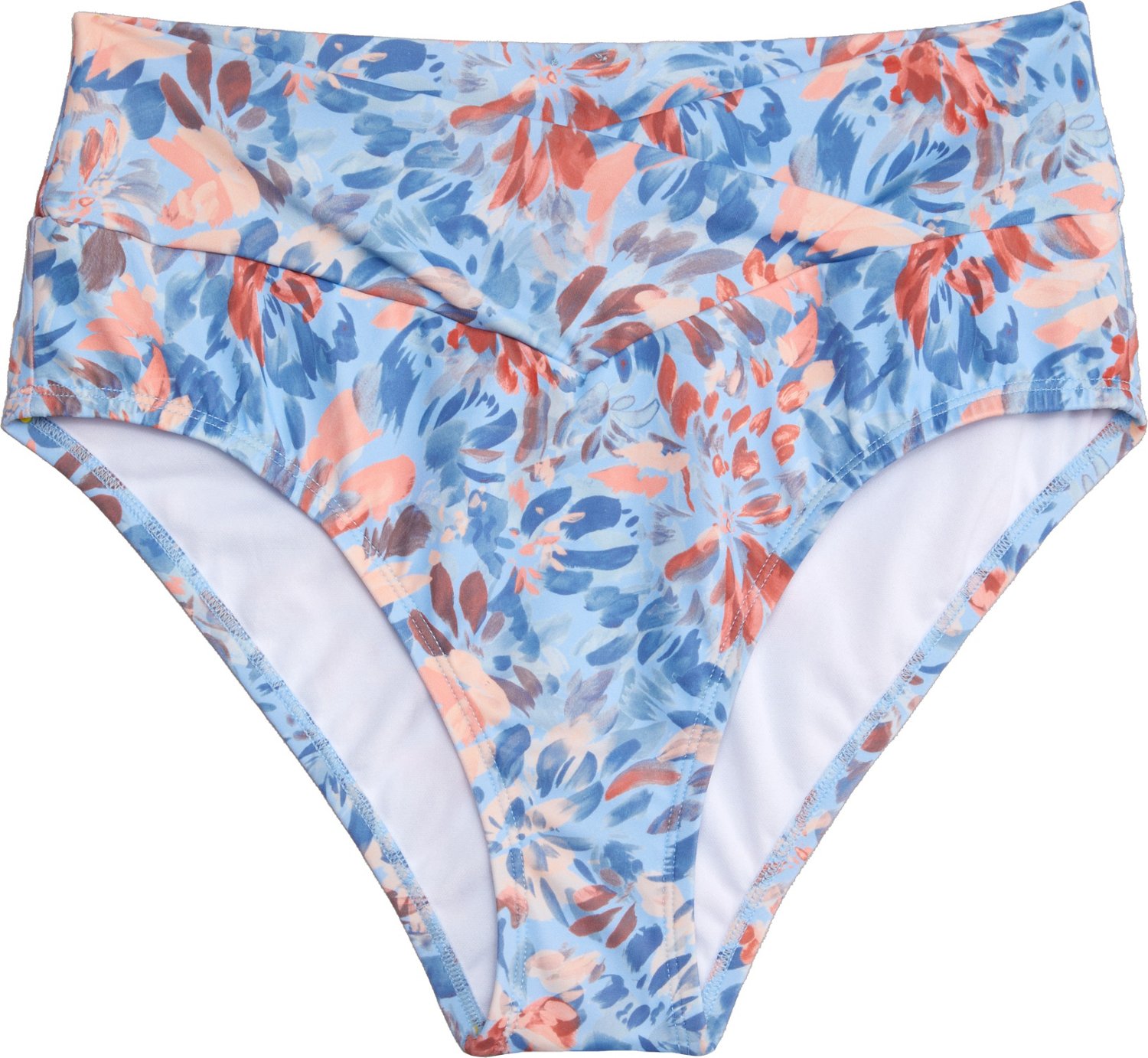 Freely Women's Wild Flower V Front High Waist Swim Bottoms - view number 4