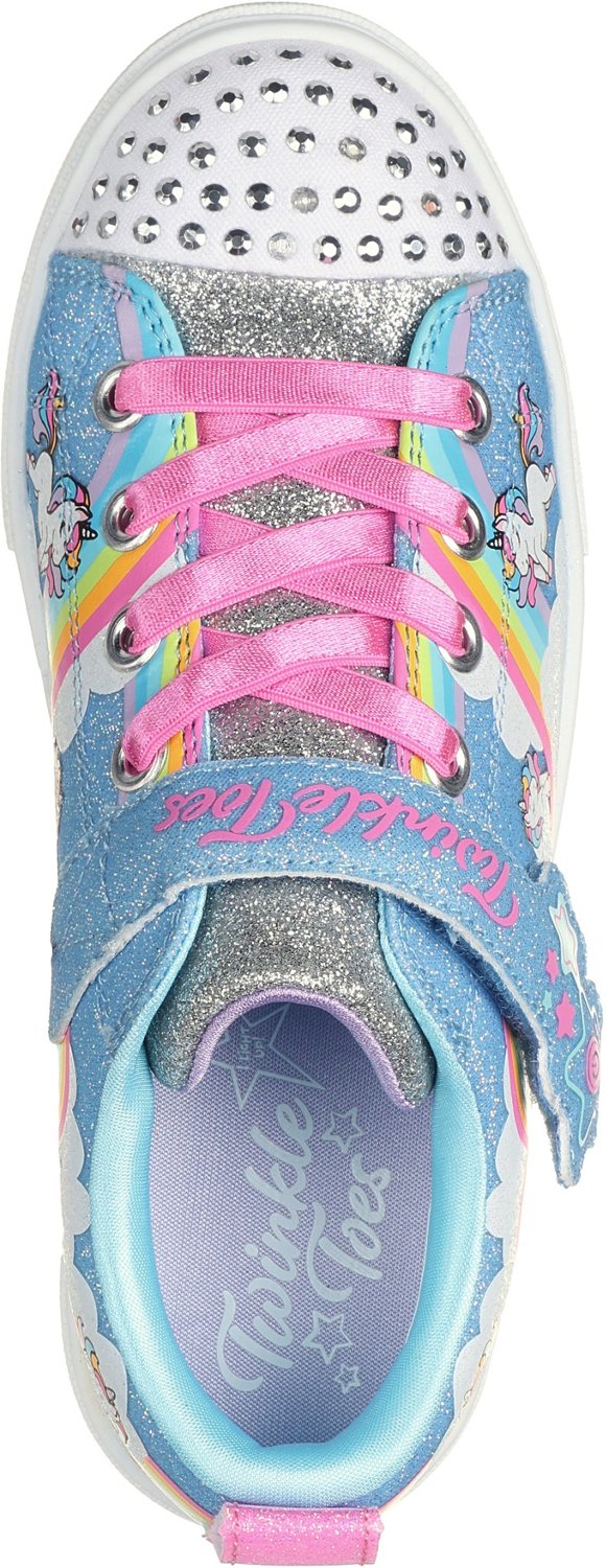 SKECHERS Girls' 4-7 Twinkle Sparks Jumpin' Clouds Shoes | Academy